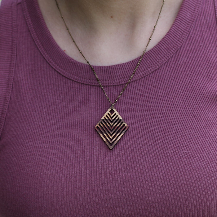 Handmade Wooden Jewelry | Tessa Necklace image 3