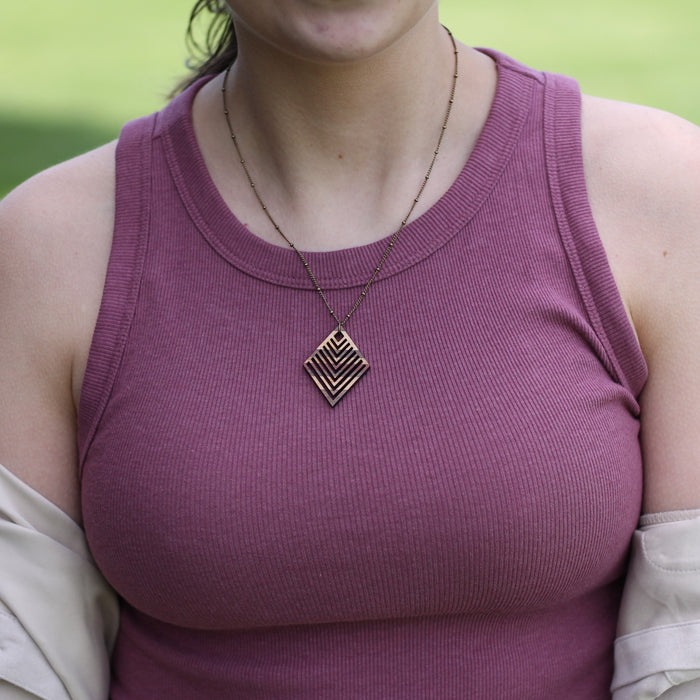 Handmade Wooden Jewelry | Tessa Necklace image 4