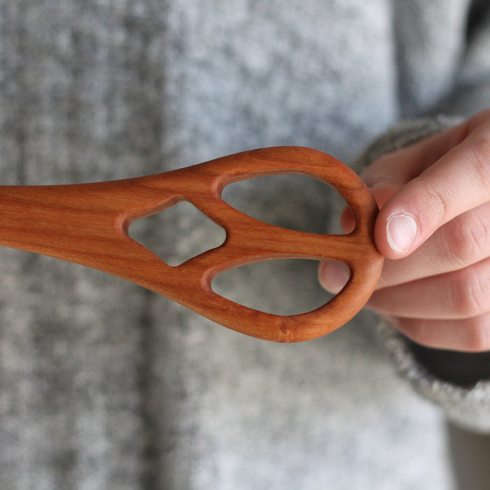 Handmade Wooden Kitchen Utensils | Cherry Dough Whisk