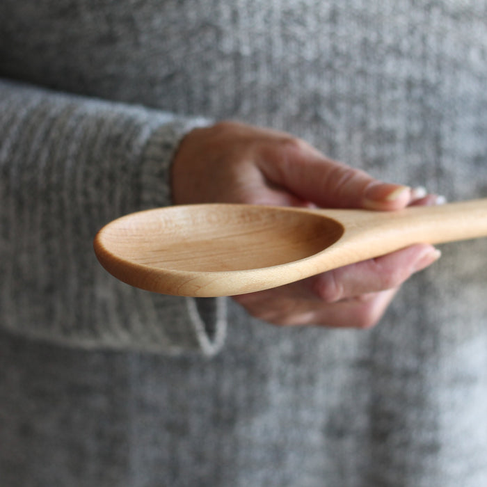 Handmade Wooden Kitchen Utensils | Long Oval Spoon image 1
