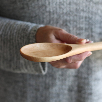 Handmade Wooden Kitchen Utensils | Long Oval Spoon image 1