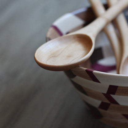 Handmade Wooden Kitchen Utensils | Long Oval Spoon image 3