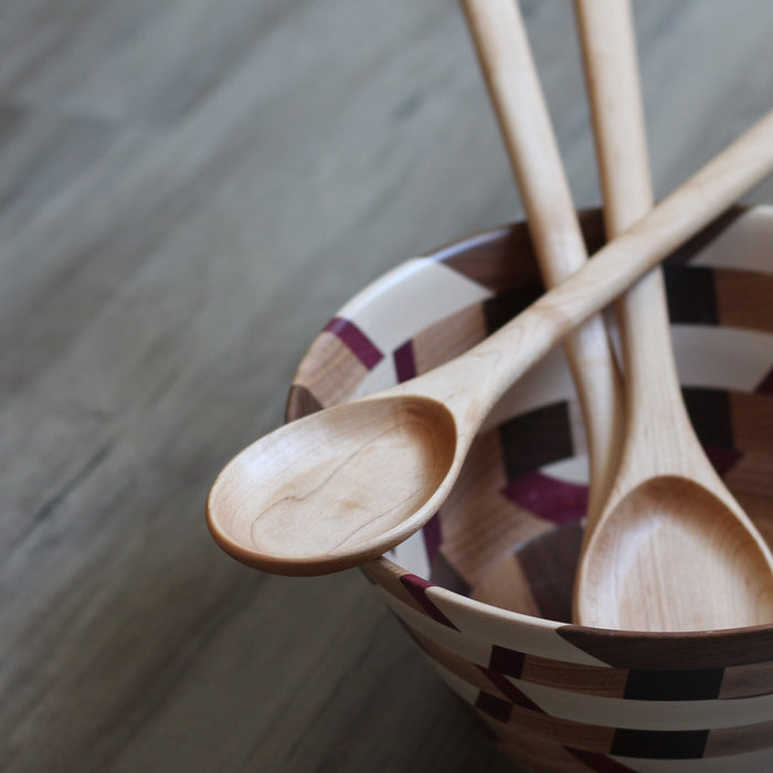 Handmade Wooden Kitchen Utensils | Long Oval Spoon image 4