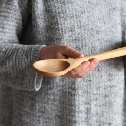 Handmade Wooden Kitchen Utensils | Round Spoon image 2