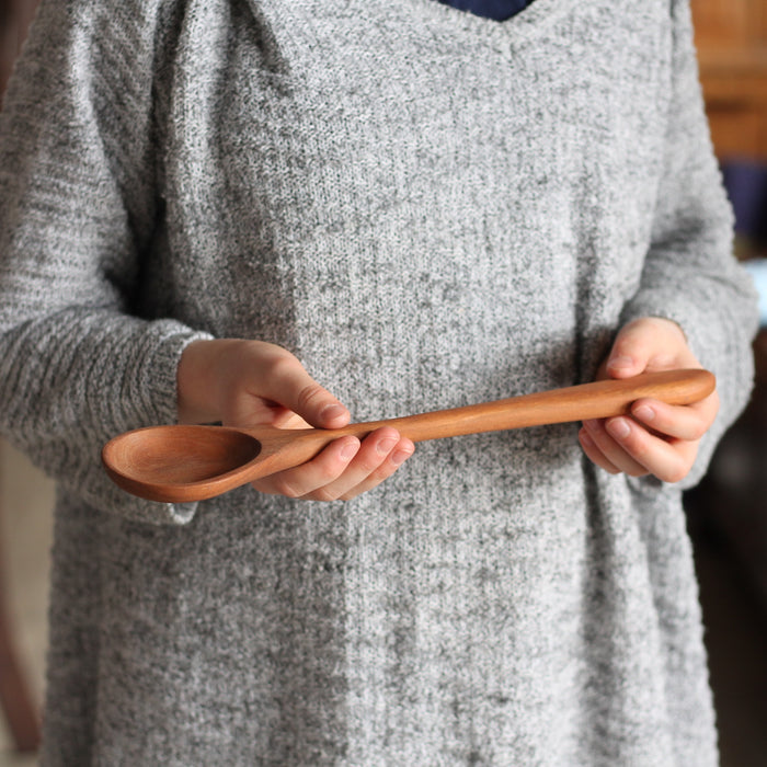 Handmade Wooden Kitchen Utensils | Round Spoon - Cherry $20 image