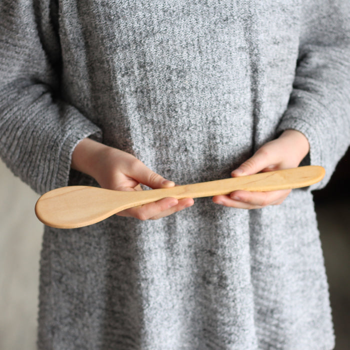 Handmade Wooden Kitchen Utensils | Thin Oval Paddle image 3