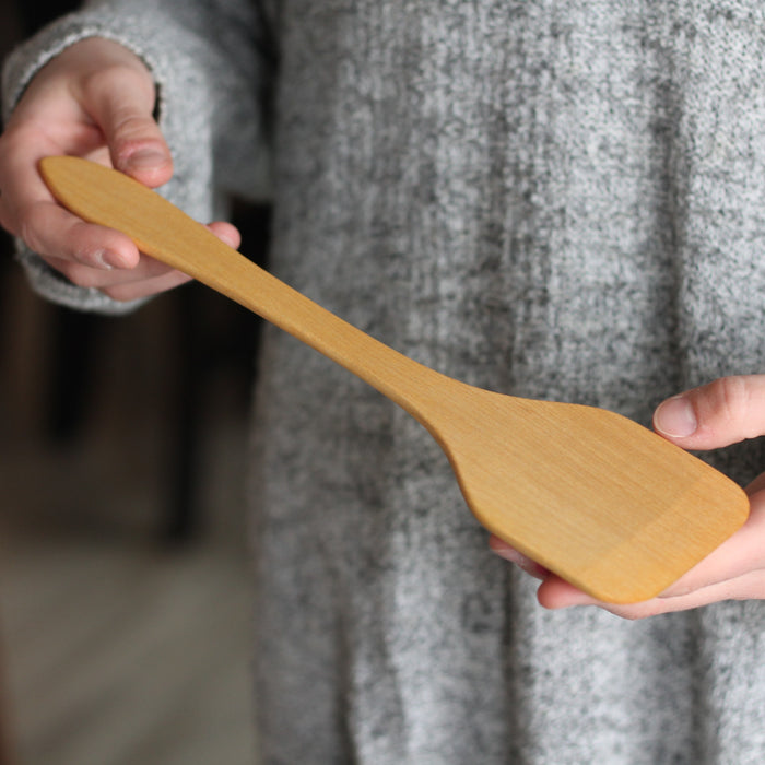 Handmade Wooden Kitchen Utensils | Thin Straight Spatula