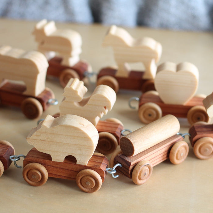 Handmade Wooden Letter Train | Customizable image 4