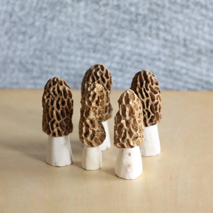 Handmade Wooden Morel Mushroom image 4