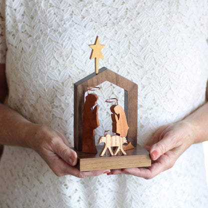 Handmade Wooden Nativity image 2