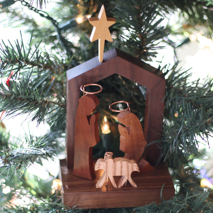 Handmade Wooden Nativity image 4