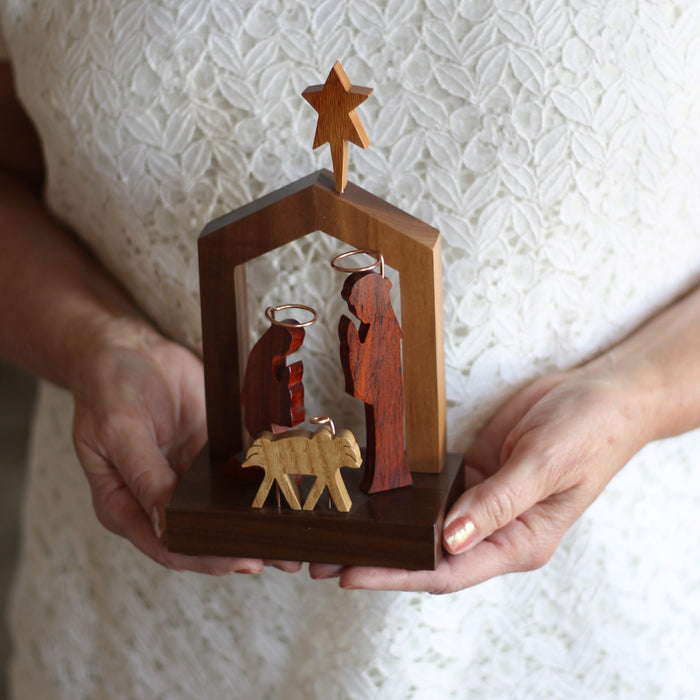 Handmade Wooden Nativity image 7