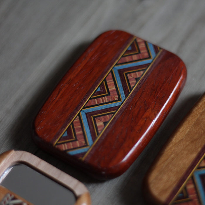 Handmade Wooden Pocket Mirror image 6
