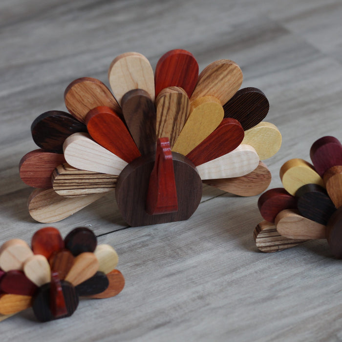 Handmade Wooden Turkeys image 1