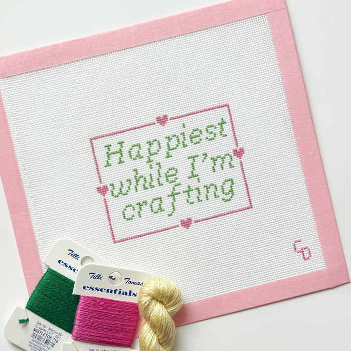 happiest while crafting canvas 18 mesh