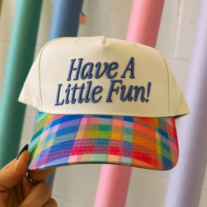 Have A Little Fun! Trucker Hat - Plaid