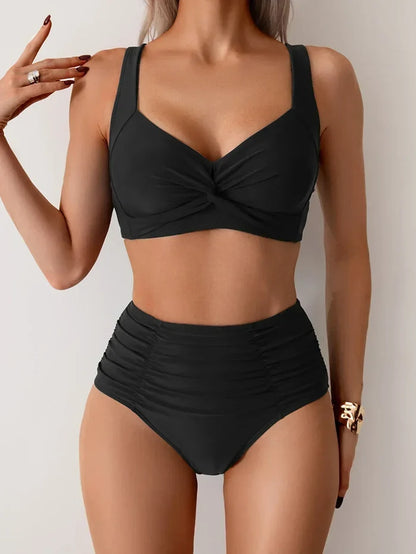 High-Waisted Summer Swimsuit