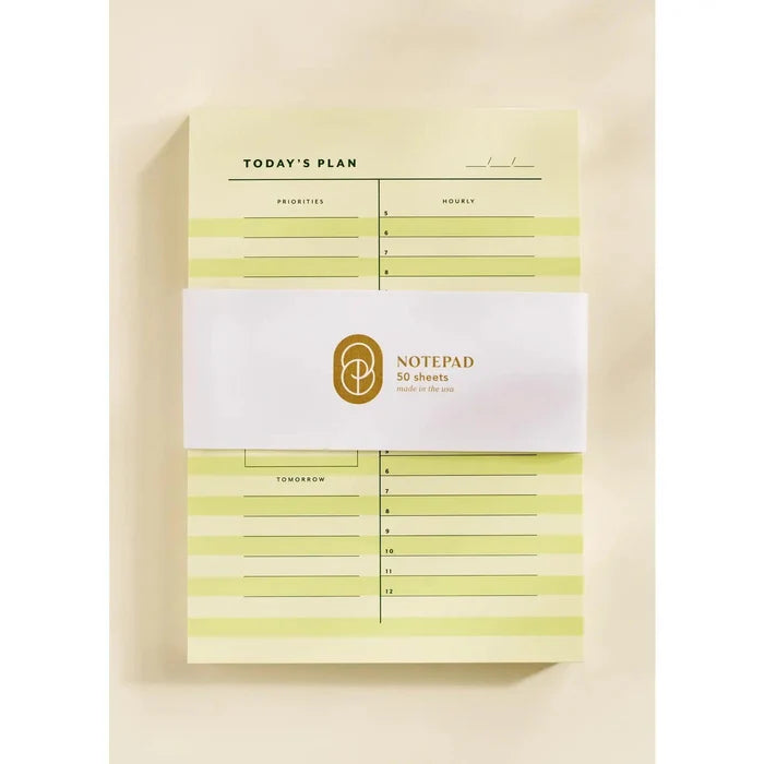 Highlights Yellow Stripe Daily Planner Notepad