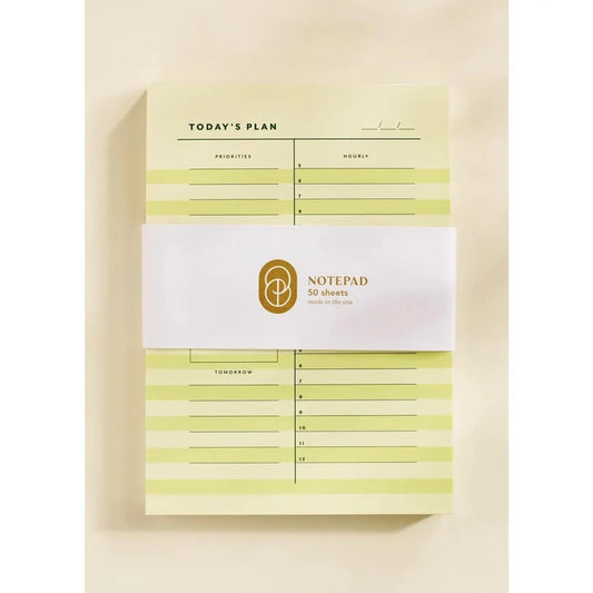 Highlights Yellow Stripe Daily Planner Notepad