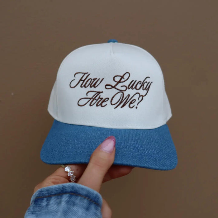How lucky are we trucker hat