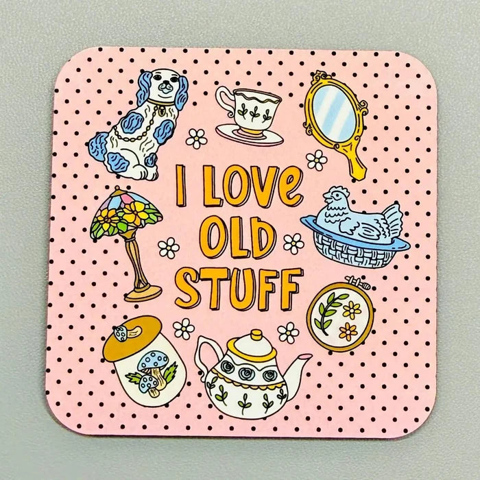 i love old stuff magnet