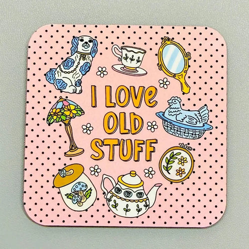 i love old stuff magnet