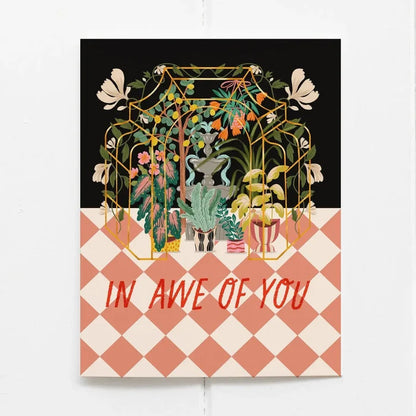 In Awe of you card