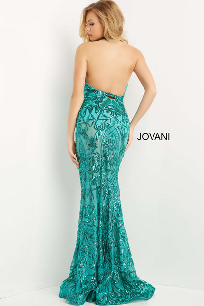 Jovani 06528 Halter Long Sexy Prom Dress