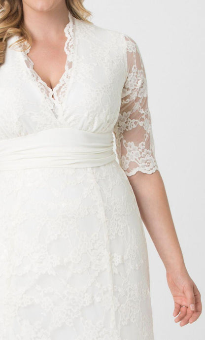Kiyonna Long Formal Wedding Dress Plus Size