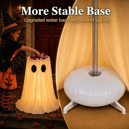 Large-Capacity Lighted Halloween Ghost Candy Bowl