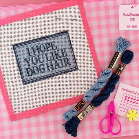 like dog hair needlepoint kit