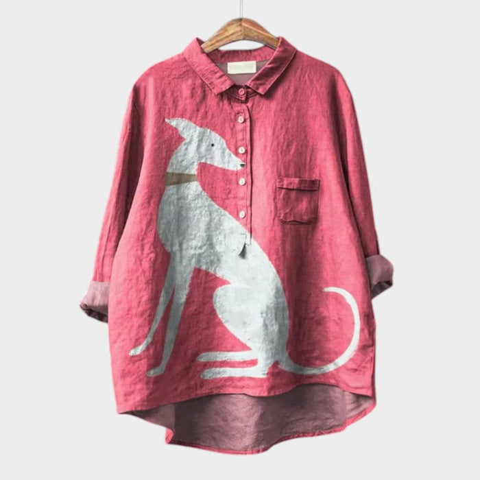 Lison | Fun Animal Print Blouse