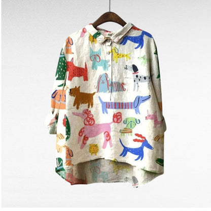 Lison | Fun Animal Print Blouse