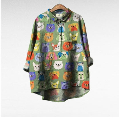 Lison | Fun Animal Print Blouse