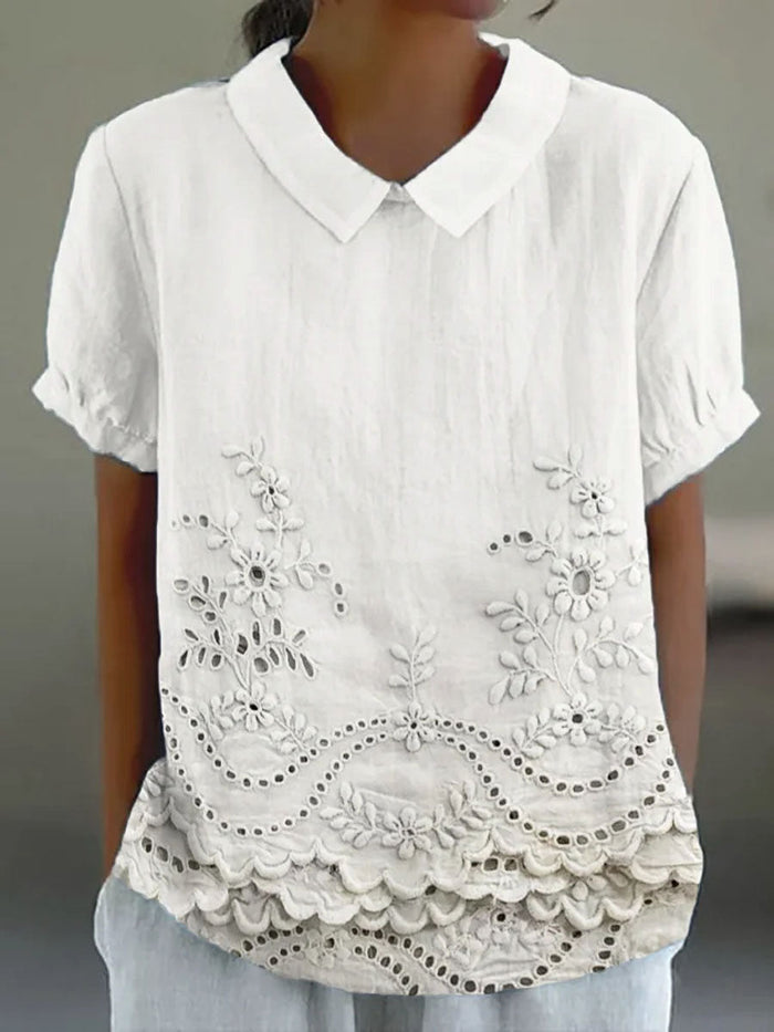 Lola | Floral Embroidered Shirt
