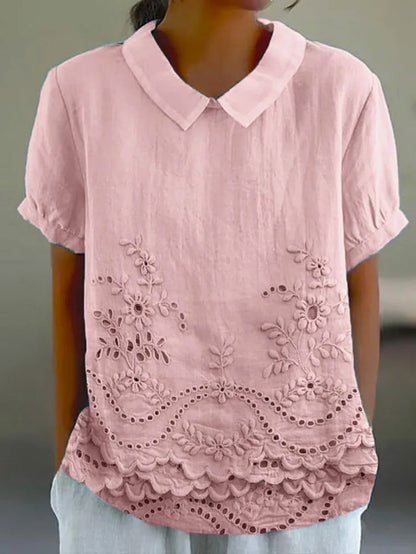 Lola | Floral Embroidered Shirt