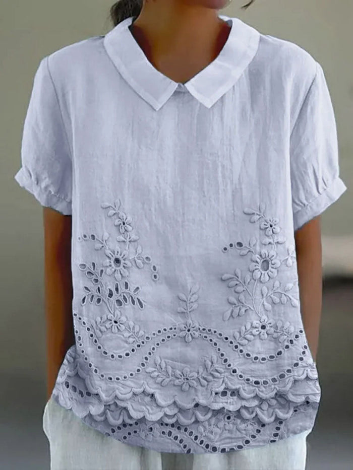 Lola | Floral Embroidered Shirt