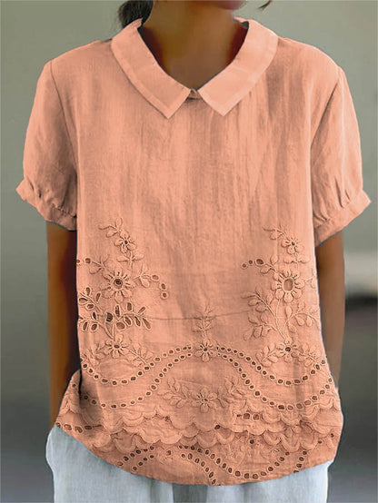 Lola | Floral Embroidered Shirt