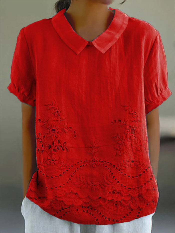 Lola | Floral Embroidered Shirt