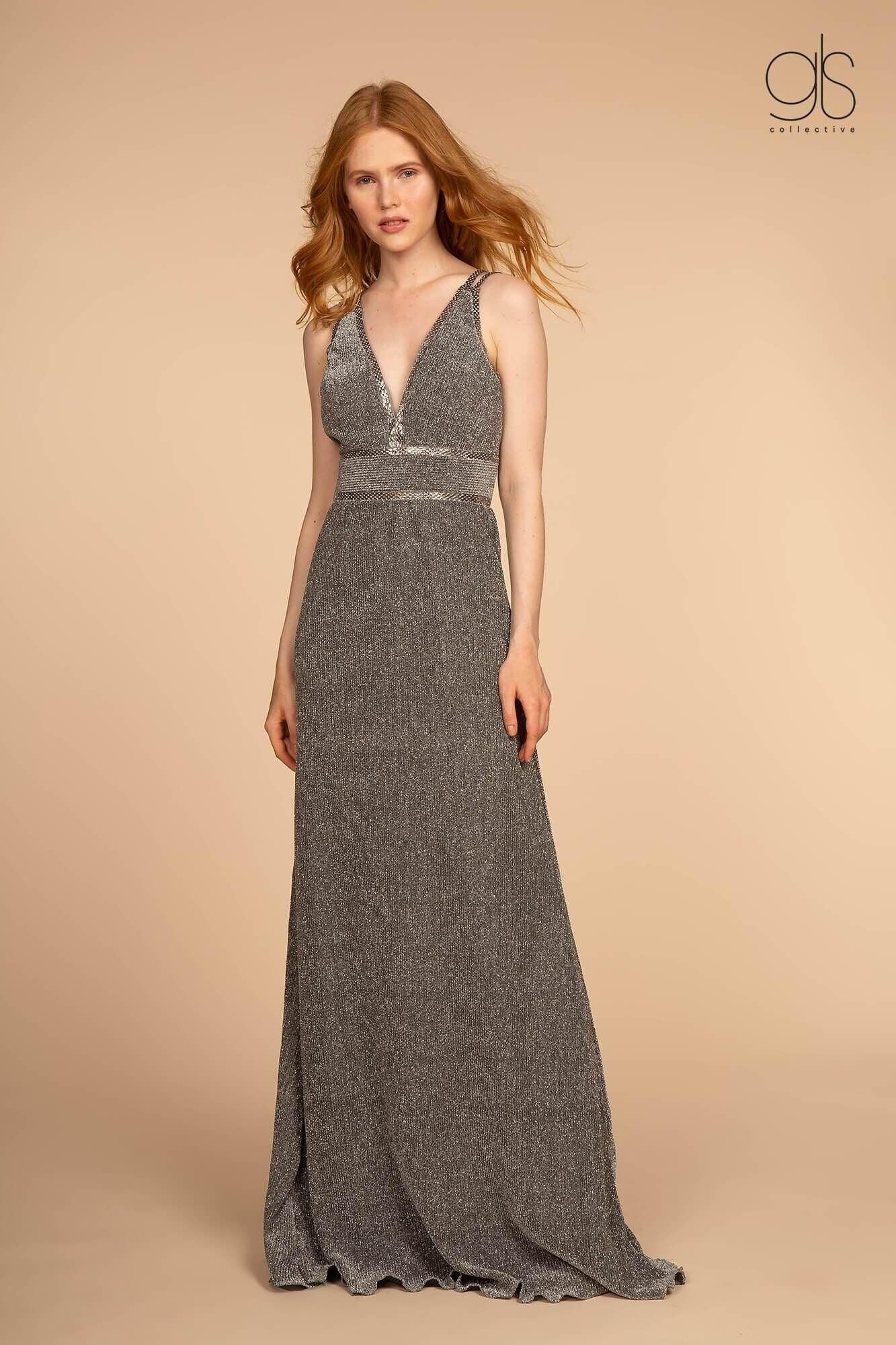 Long Open Back Prom Formal Evening Dress