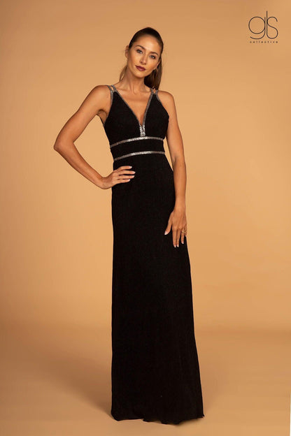 Long Open Back Prom Formal Evening Dress