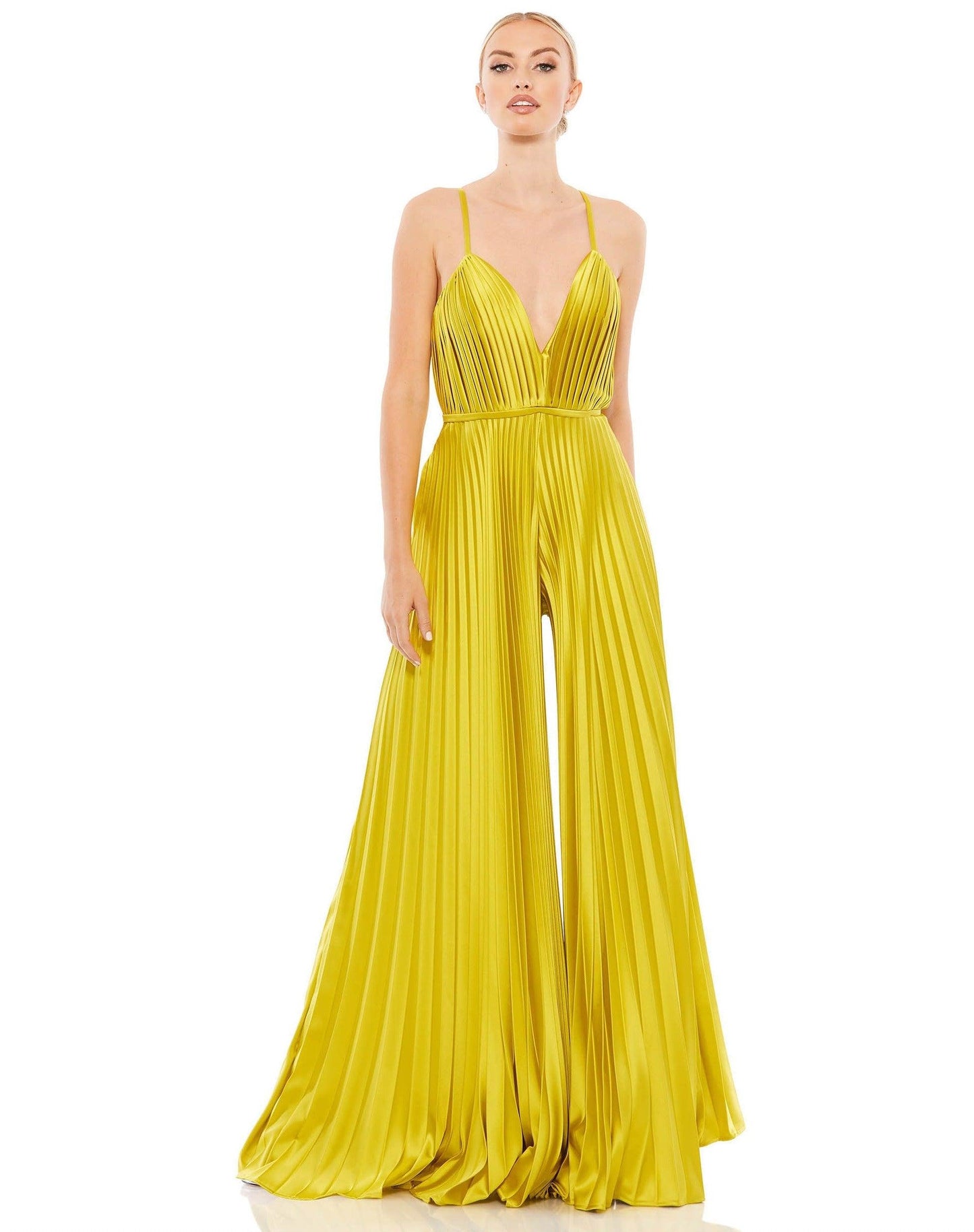 Formal Pleated Wide Leg Jumpsuit by Mac Duggal 26319