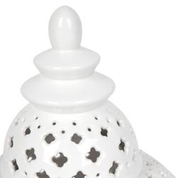 Miccah Temple Jar - Large White