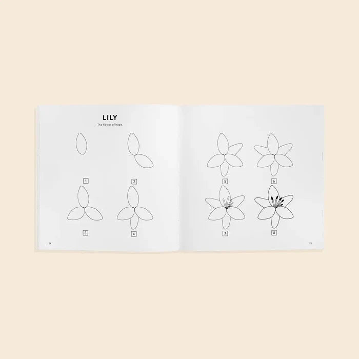 Modern Flowers: A How To Draw Book For Kids (Valentines)
