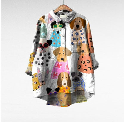 Ondine | Playful Animal Print Blouse
