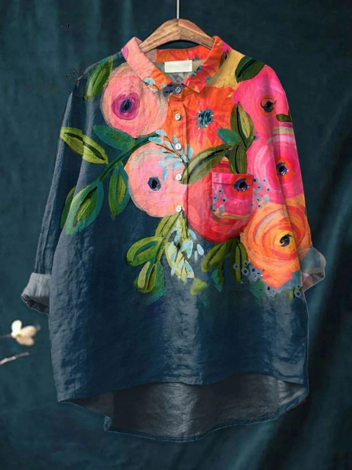 Paige | Casual Floral Print Shirt for Women