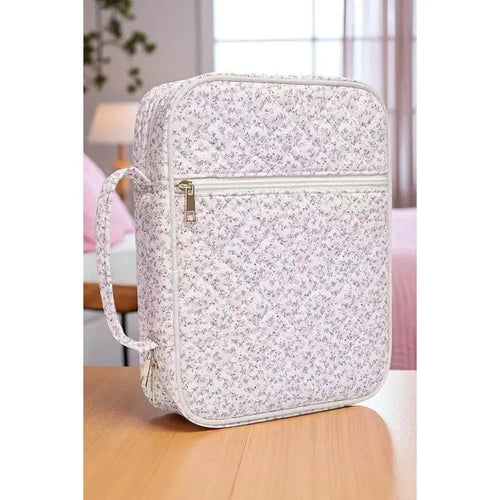 pink floral bible cover