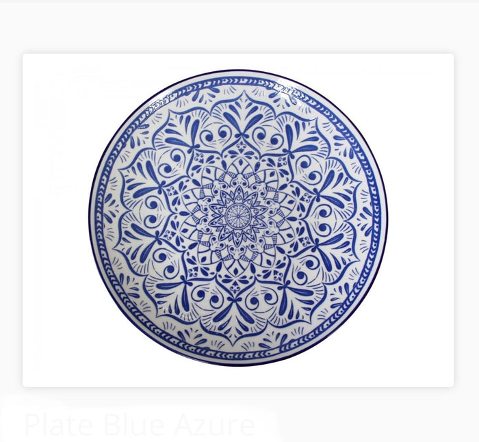 Plate Blue Azure