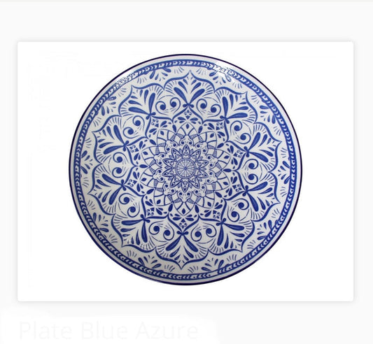 Plate Blue Azure