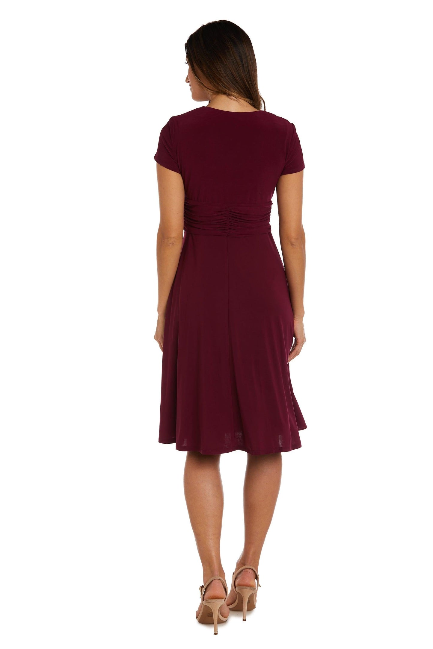 Short Plus Size Dress Black by R&M Richards 1149